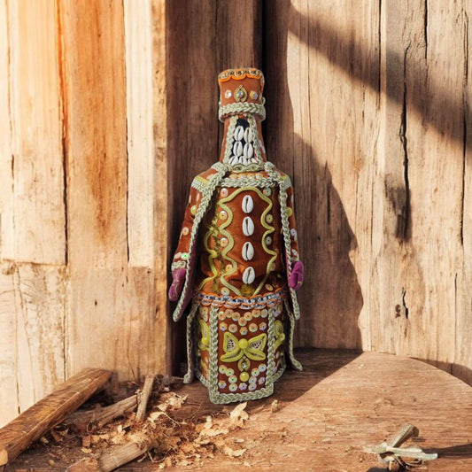 Egungun Zauberflasche, Schutz, Hellsehen, Geheimnis und Kraft des afrikanischen Voodoo