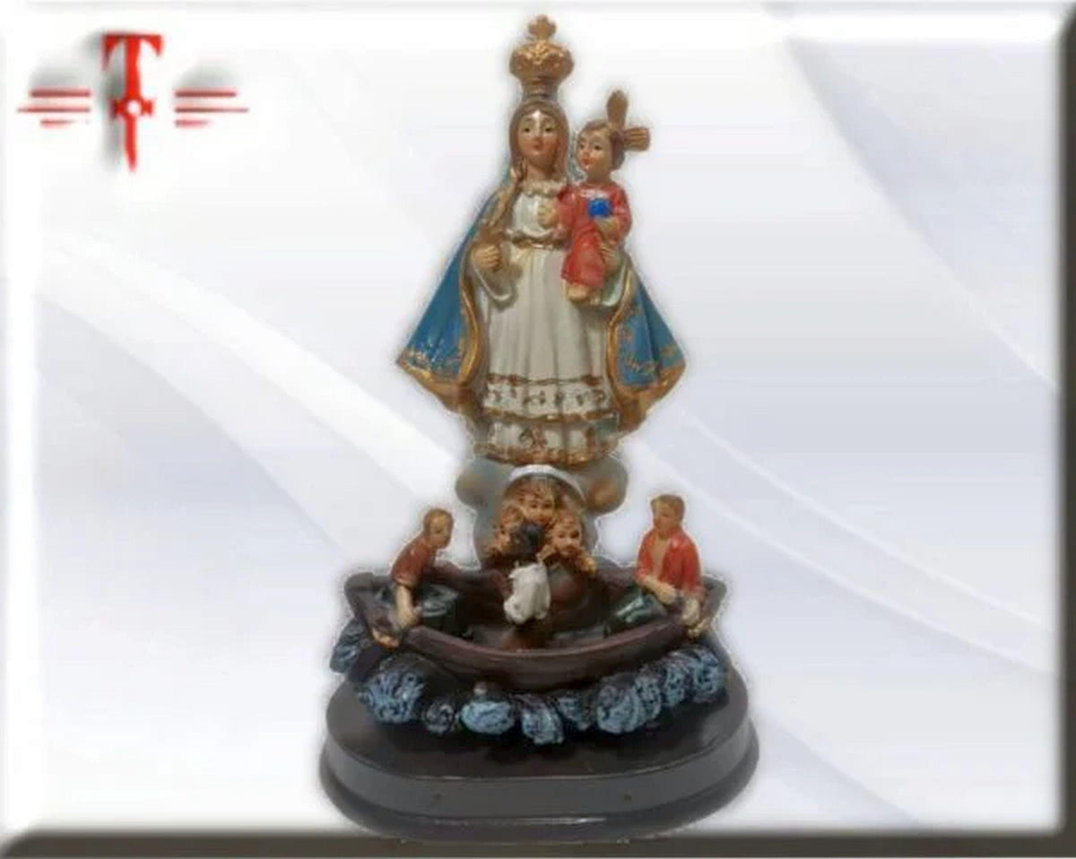 Unsere Liebe Frau der Barmherzigkeit aus blauem Kupfer, katholische Heilige und Jungfrauen, religiöse Produkte