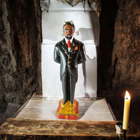 Exú Casamenteiro Gipsfigur, Candomble, Kimbisa, Umbanda