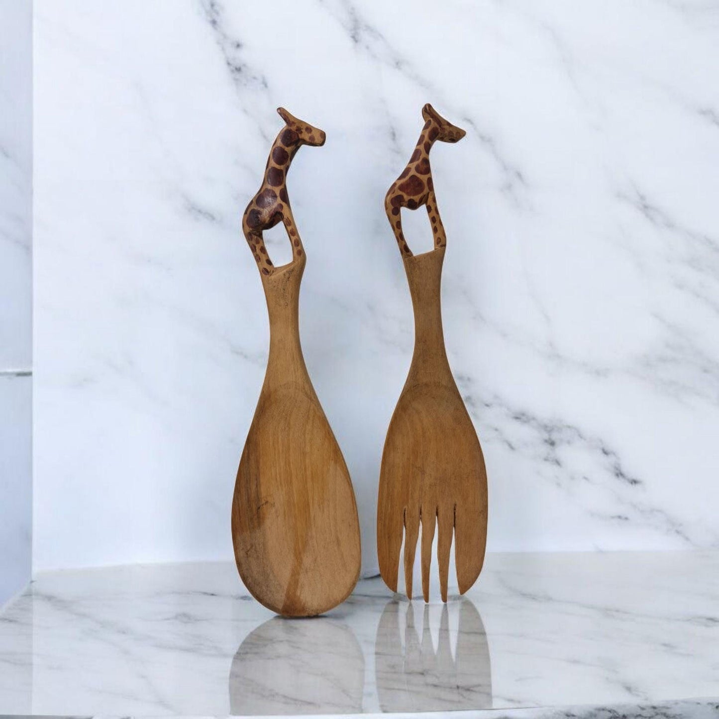 Salatschüssel aus Holz mit Tieren, afrikanische Kunst, Kunstgalerie, Antiquitäten, afrikanisches Kunsthandwerk