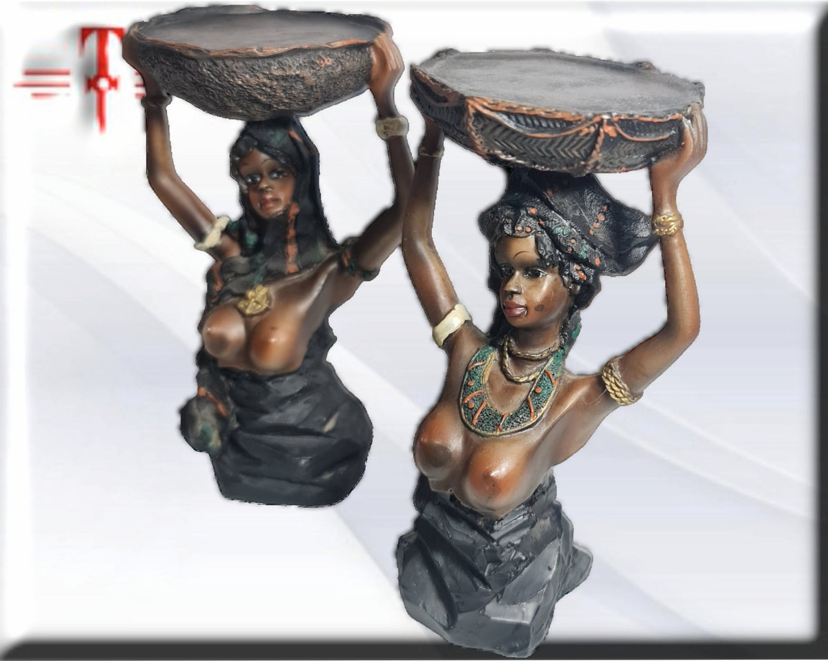 Pack 2 mujeres africanas Trabajadoras  , decoración africana