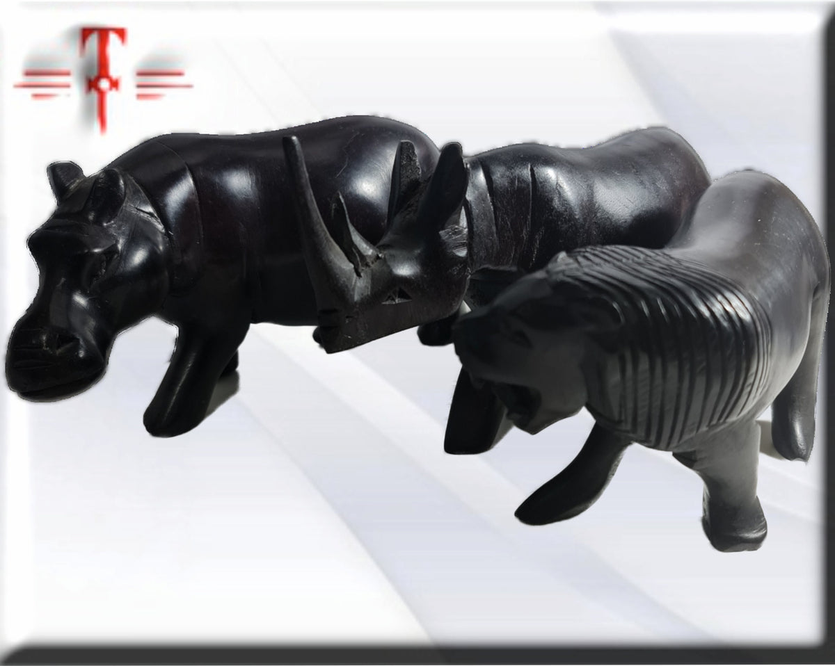 Escultura animales africanos maderas nobles  , arte tribal africano hecho a mano