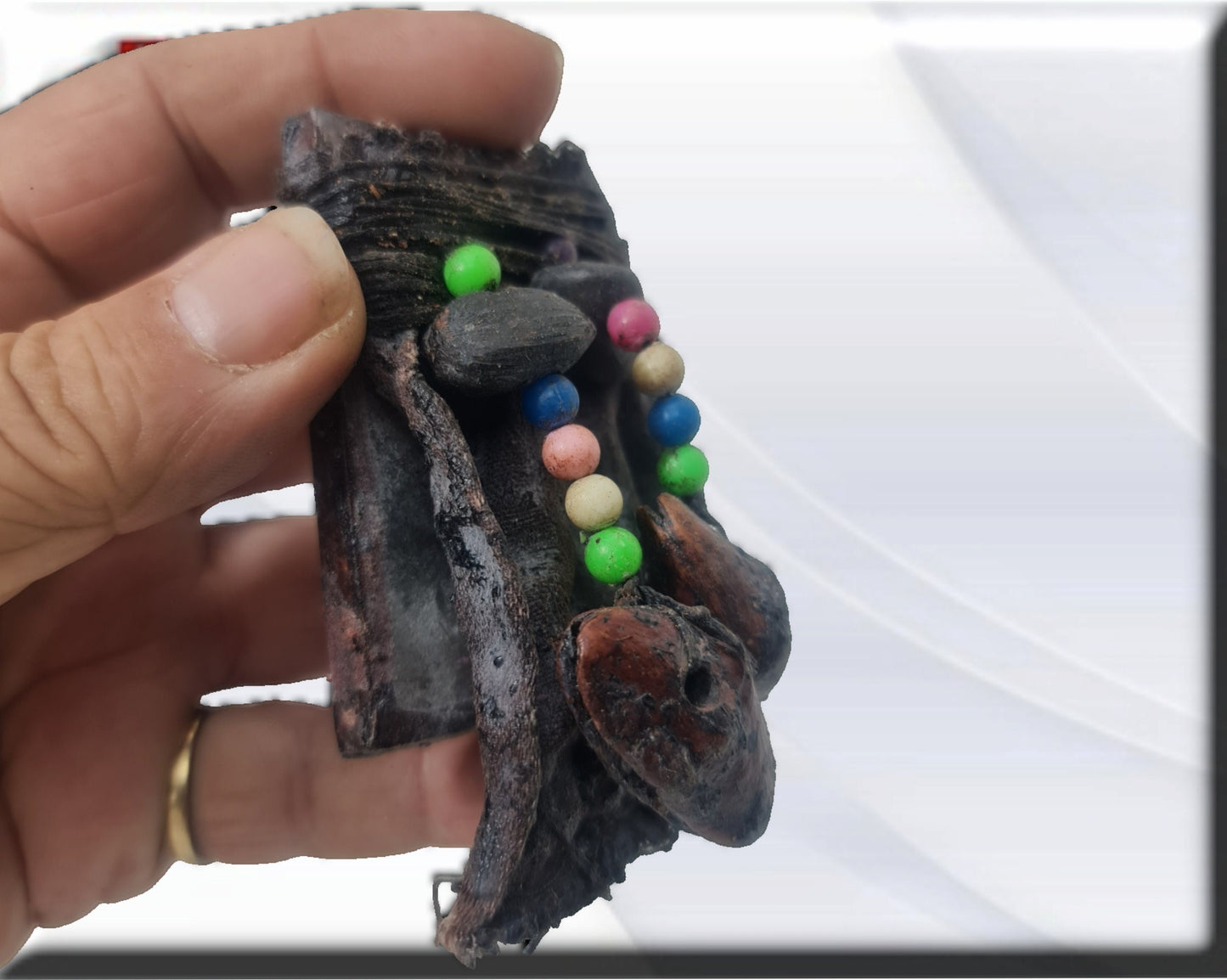 Espejo contacto Egguns , Cargado,  Arte africano , Santería , Palo Mayombe