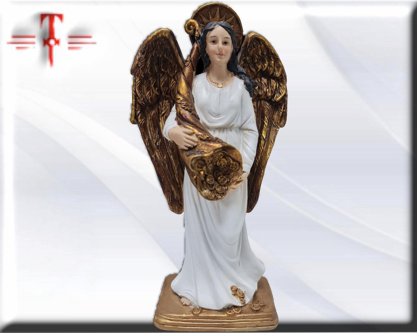 Engelgöttin des Glücks und des Überflusses, katholische Heilige und Jungfrauen, religiöse Produkte