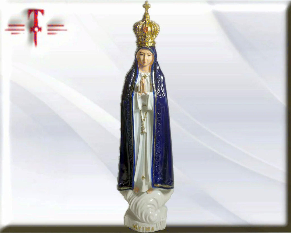 Virgen de Fátima manto azul  , Santos y Vírgenes católicos , productos Religiosos