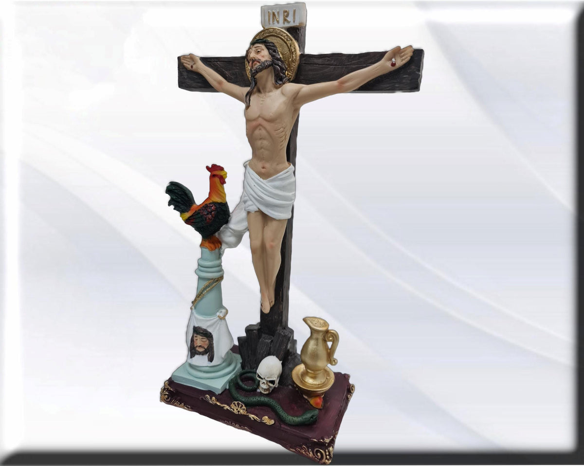 Statuenfigur von Christus, dem gerechten Richter. Katholische Heilige und Jungfrauen, Religiöse Produkte,