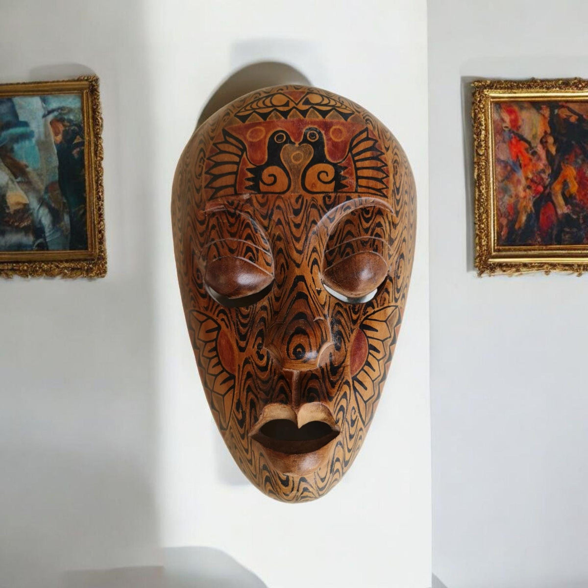 Máscara Gouro Costa de Marfil , arte Africano