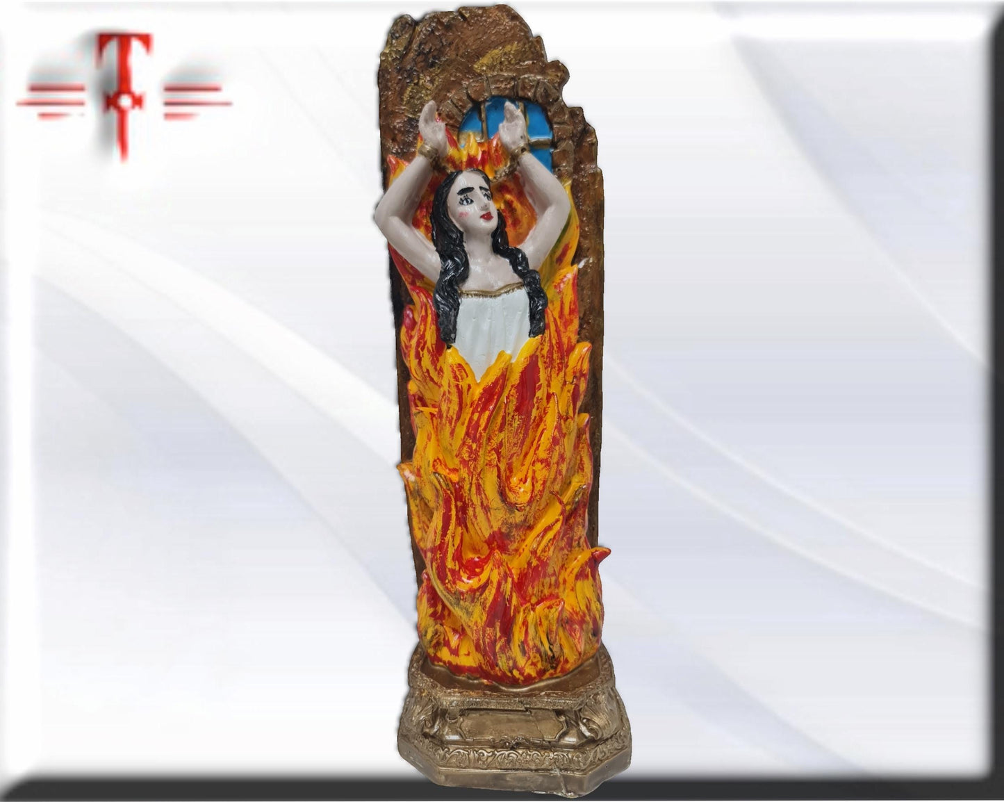 Figur der Anima Sola, Seele des Fegefeuers, esoterische und religiöse Artikel