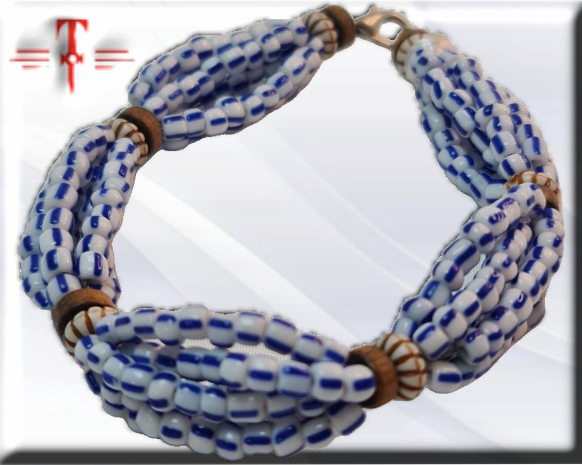 Ildé Orisha Babalú Ayé, Streitkolben, Armband, Santeria-Armband, Heiligenschmuck