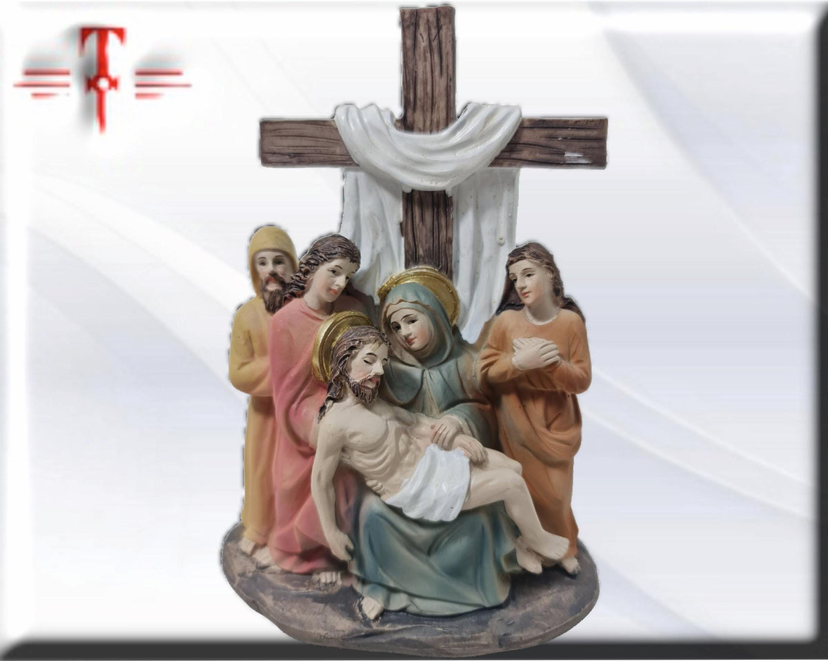 Die Kreuzabnahme. Katholische Heilige und Jungfrauen, religiöse Produkte