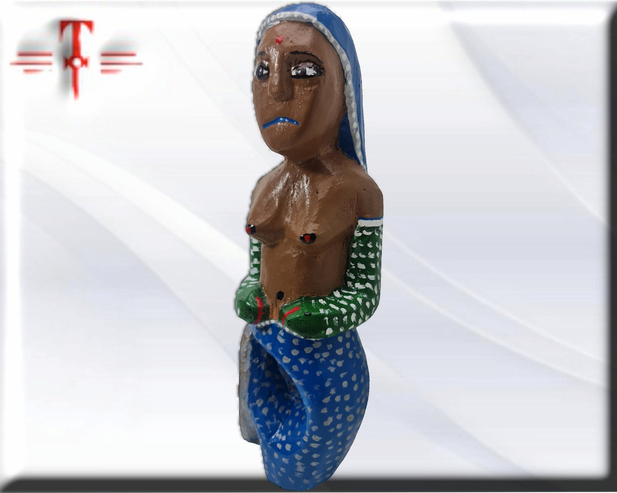Escultura madera Mami Wata  , original de Africa ( Benín ) Yemaya