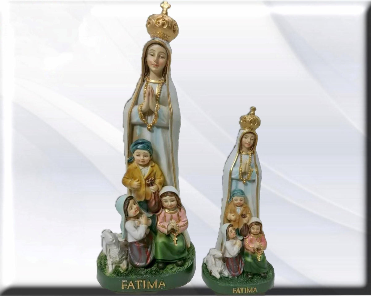 Nuestra señora de Fátima con pastores . Catholic Saints and Virgins, Religious products,