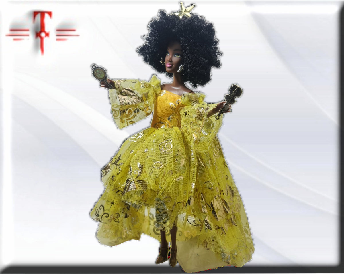 Orisha Oshún Puppe, Göttin des Süßwassers, Gottheit des Yoruba-Pantheons