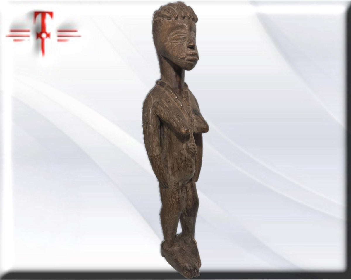 Estatua Africana de madera  , arte Africano , Galería de arte , hecho a mano
