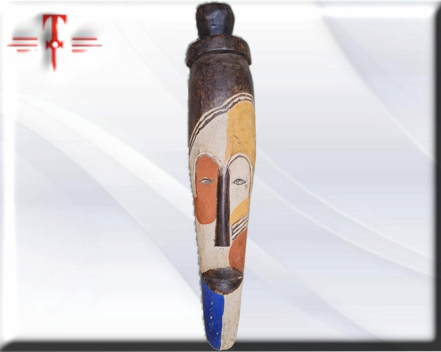 Máscara Baule (Costa de Marfil  arte africano)   Baule mask  (Ivory Coast African art)