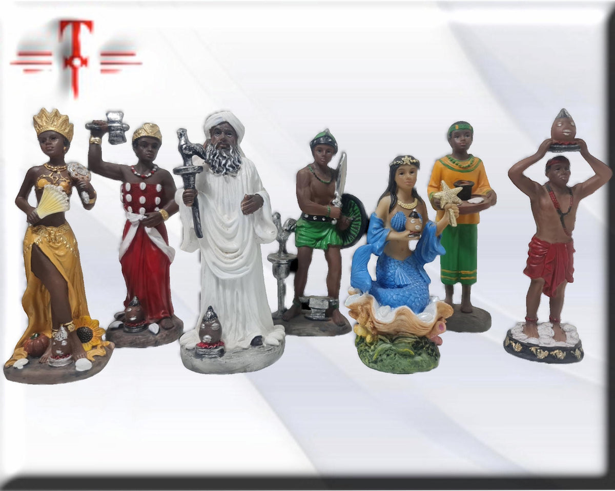 Orishas 14cm , deidades yoruba , Santeria , dioses africanos