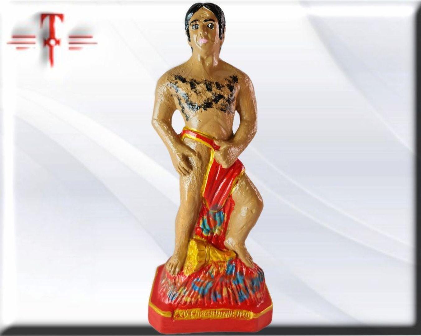 Gipsfigur exu chama dinheiro, Candomble, kimbisa, Umbanda