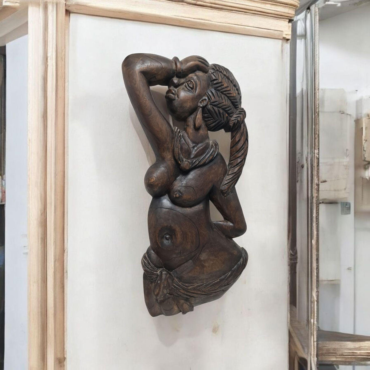 Deko-Kunst Afrikanische Frau, afrikanische Kunst, Vintage, handgefertigt