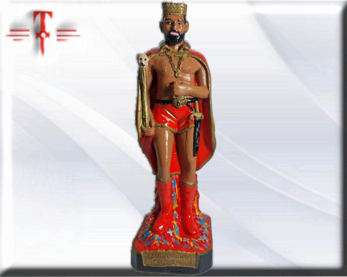 Statue, Figur, Exu, König der 7 Kreuzungen, Kimbisa, Umbanda, Candomblé