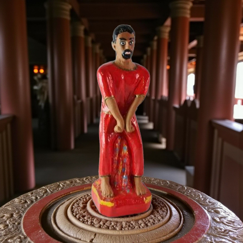 Gipsfigur Exú Tiriri, Candomble, Kimbisa, Umbanda