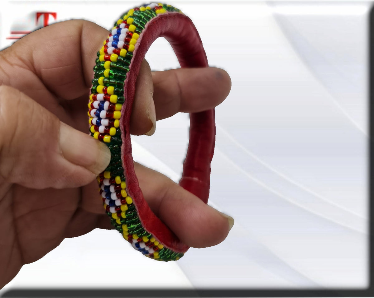 Lederarmband, Original aus Benin, Schutz, Amulett