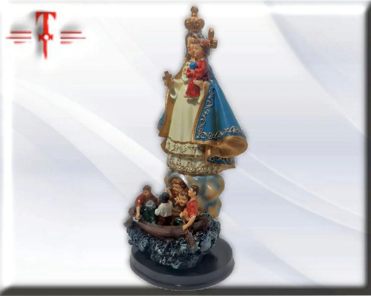 Unsere Liebe Frau der Barmherzigkeit aus blauem Kupfer, katholische Heilige und Jungfrauen, religiöse Produkte