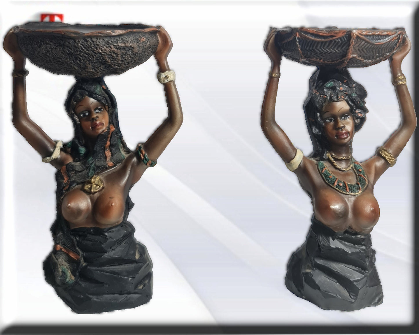 Pack 2 mujeres africanas Trabajadoras  , decoración africana
