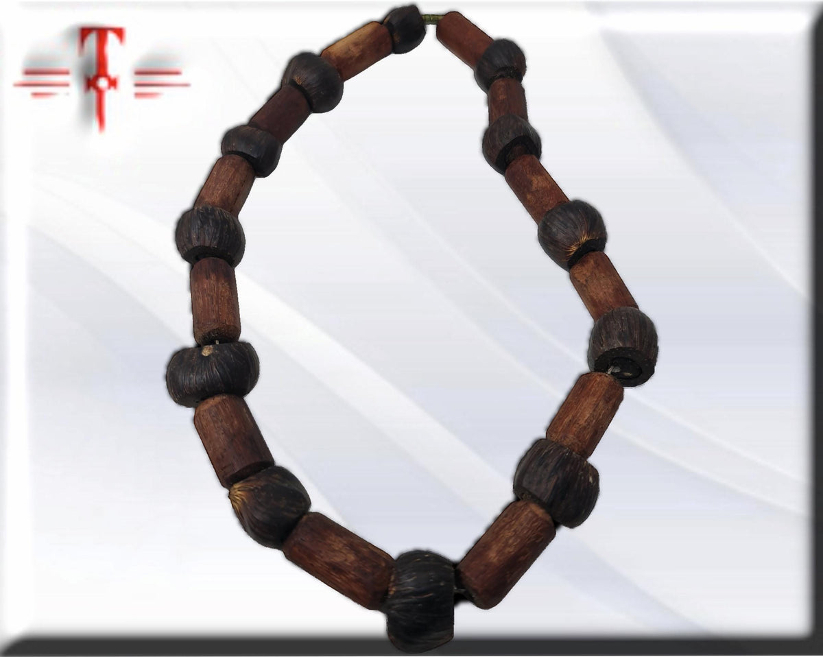 African Ikin Iroko Necklace, Protection, Vodun secrets, traditional African art