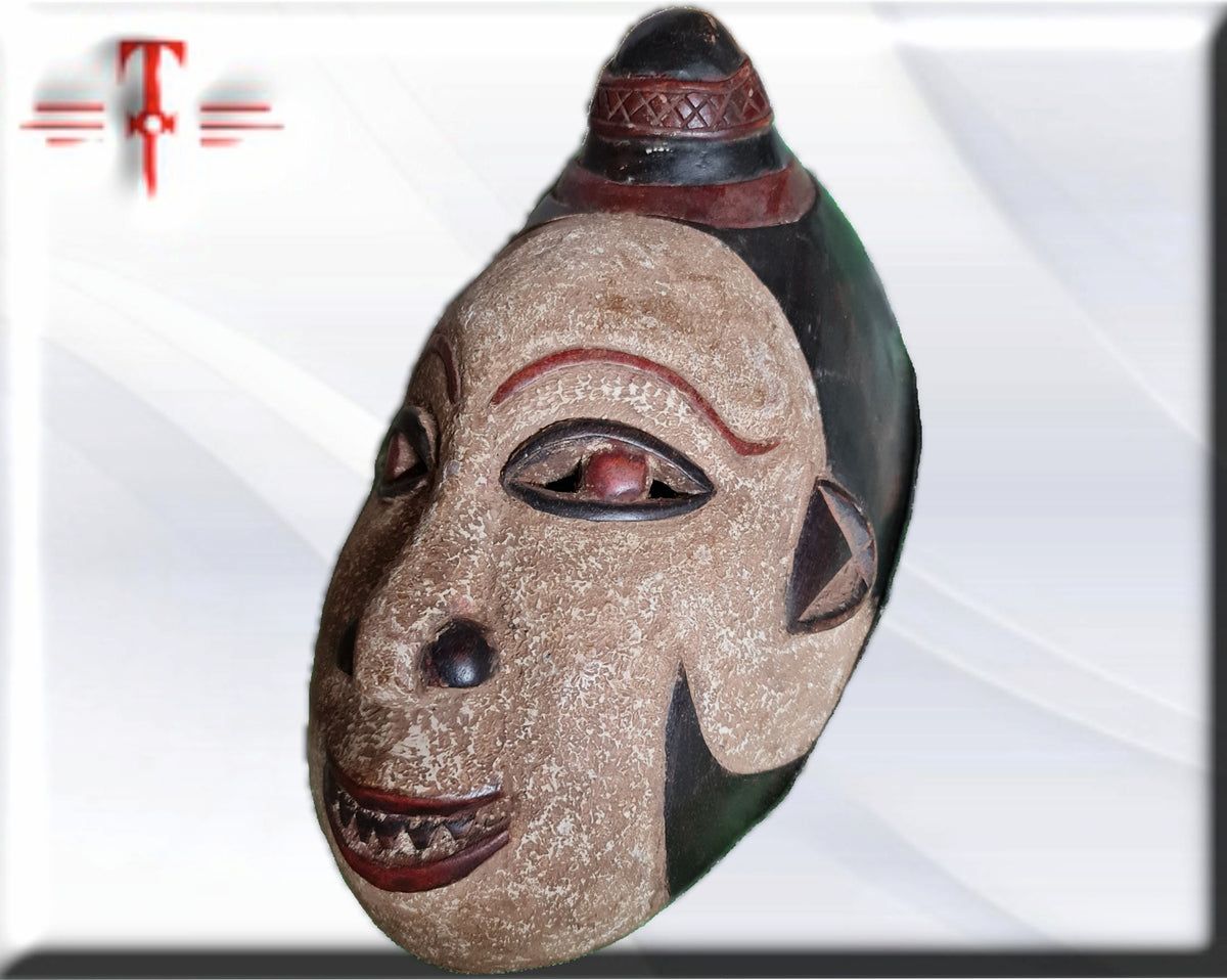 Alte Punu-Gabun-Maske afrikanische Kunst