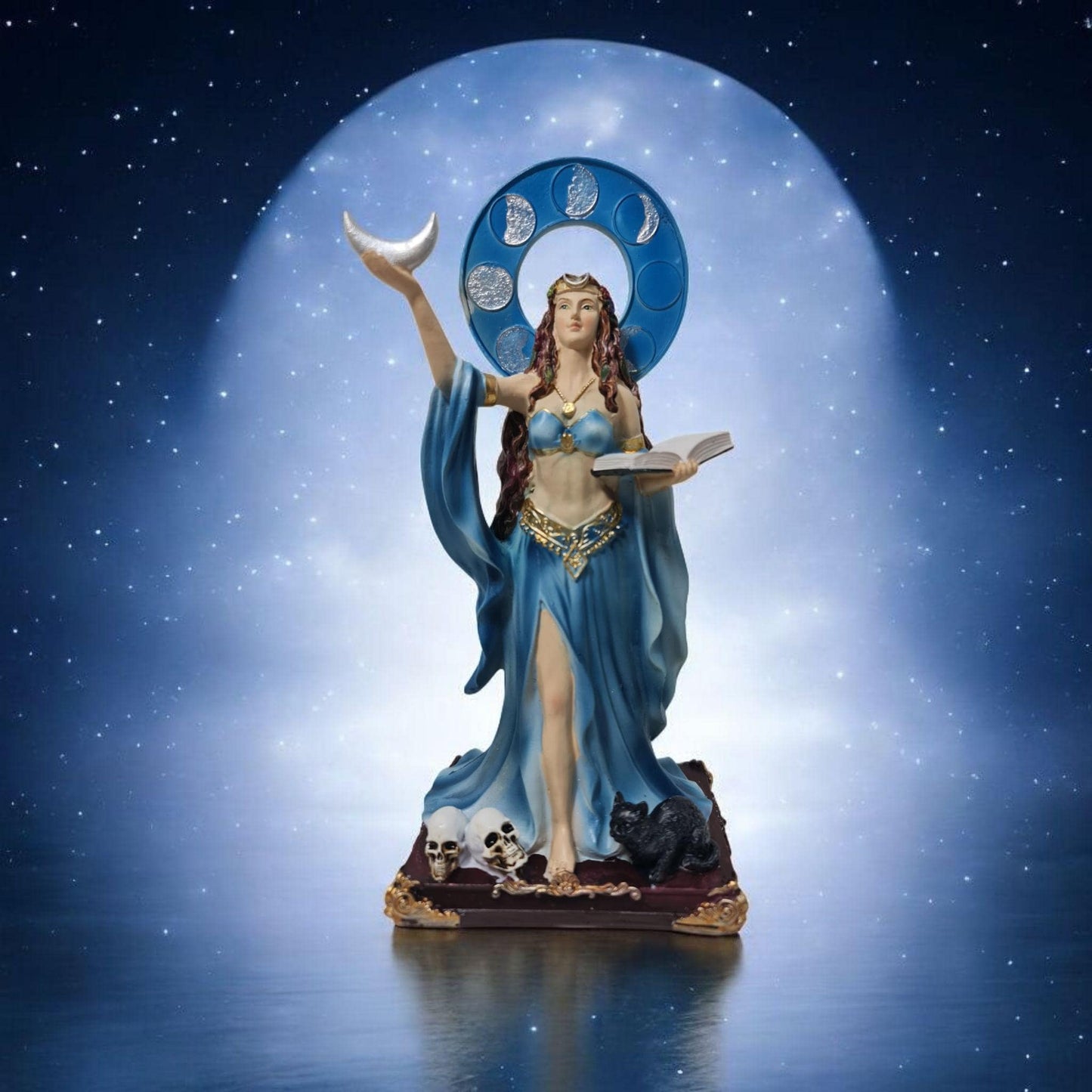 Aradia-Statue, mythologische Götter, esoterische und religiöse Gegenstände, handbemalt