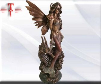 Statue des Gottes Dagda, mythologische Götter, esoterische und religiöse Gegenstände, handbemalt
