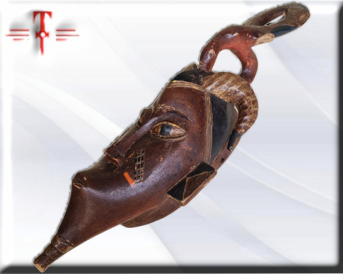 Gouro-Maske Elfenbeinküste, afrikanische Kunst,
