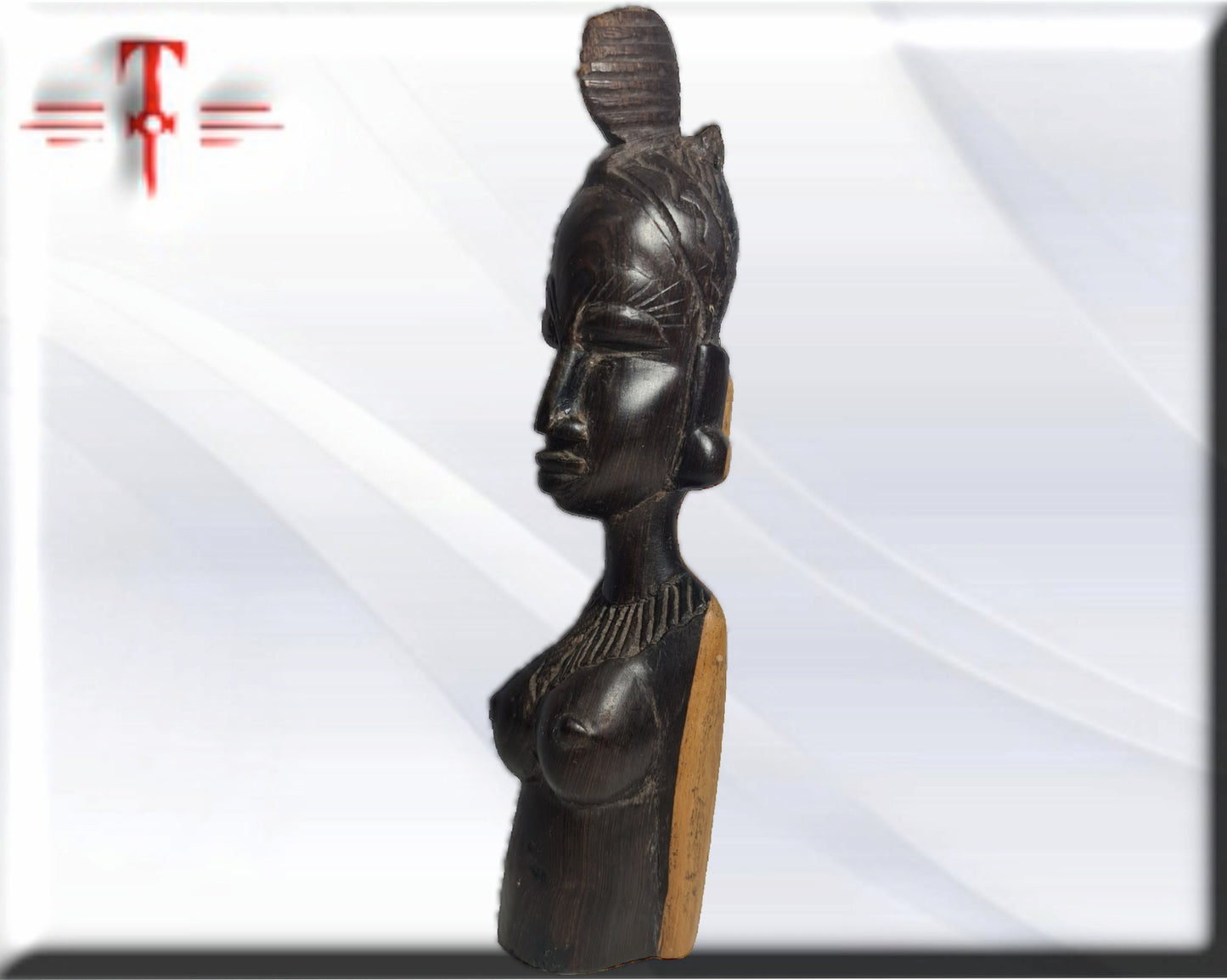 Busto mujer africana   Galería arte , antigüedad , artesanías africanas