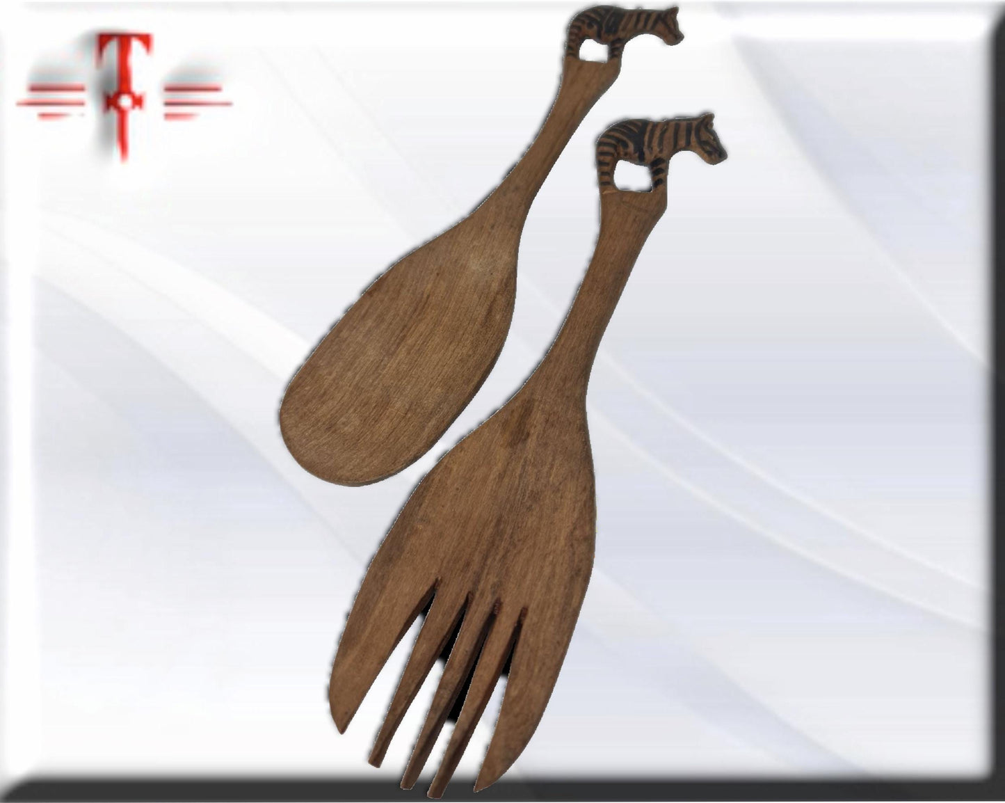 Salatschüssel aus Holz mit Tieren, afrikanische Kunst, Kunstgalerie, Antiquitäten, afrikanisches Kunsthandwerk