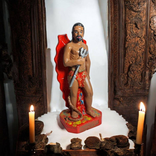 Gipsfigur exu Morcego, Candomble, Kimbisa, Umbanda