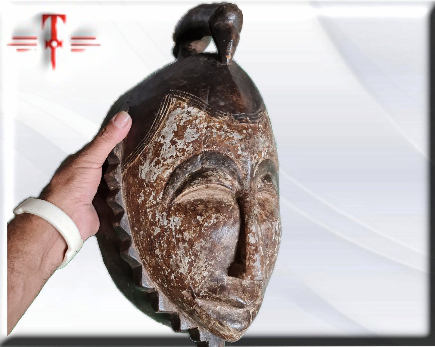 Antike Igbo-Maske, Nigeria, afrikanische Kunst