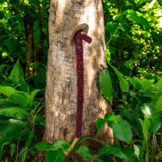 Garabato eleguá, exu forrado santeria, Stab der Gottheit des Yoruba-Pantheons und einer der sieben afrikanischen Mächte, Legba