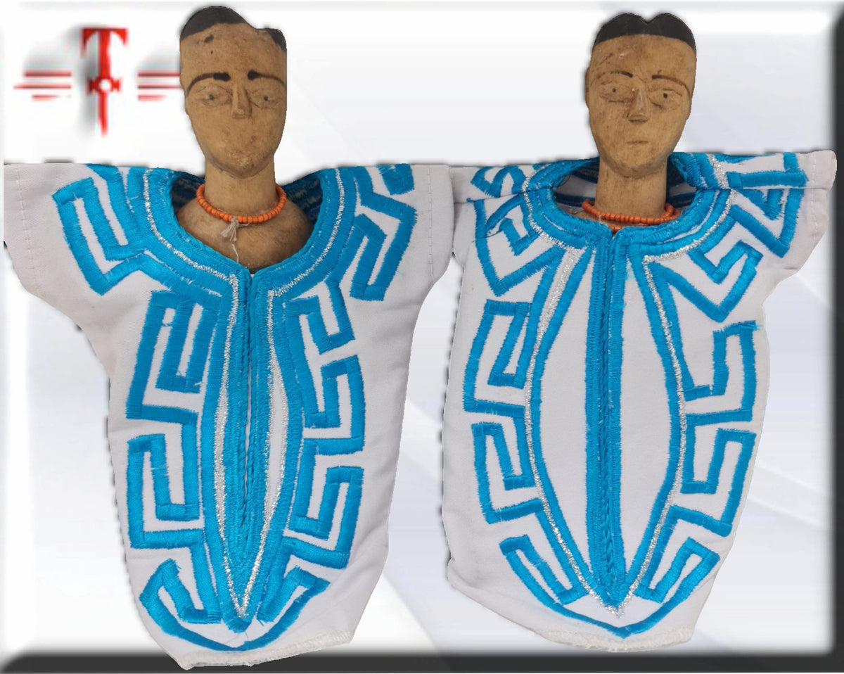 Venavi, Ibeji, Zwillingsskulptur aus Holz, ursprünglich aus Afrika (Benin) Zwillinge