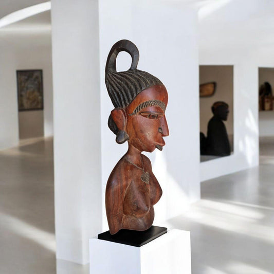 Busto Mujer Africana  Mali , artesanía africana , Arte africano , Galería de arte , antigüedad