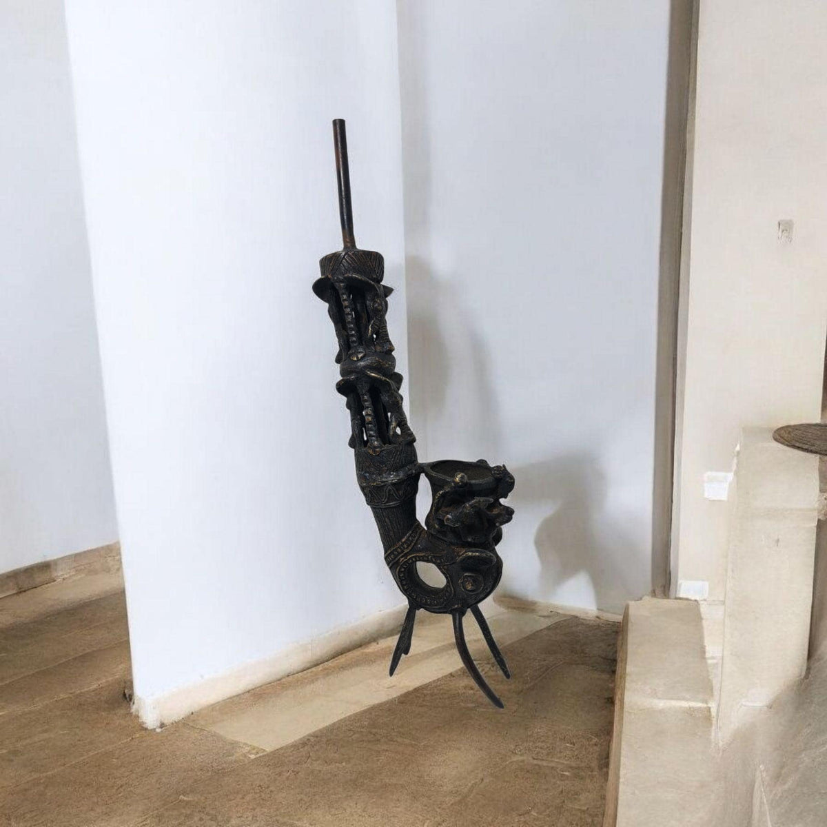 Antike Bronzepfeife, Afrikanische Kunst, Kunstgalerie