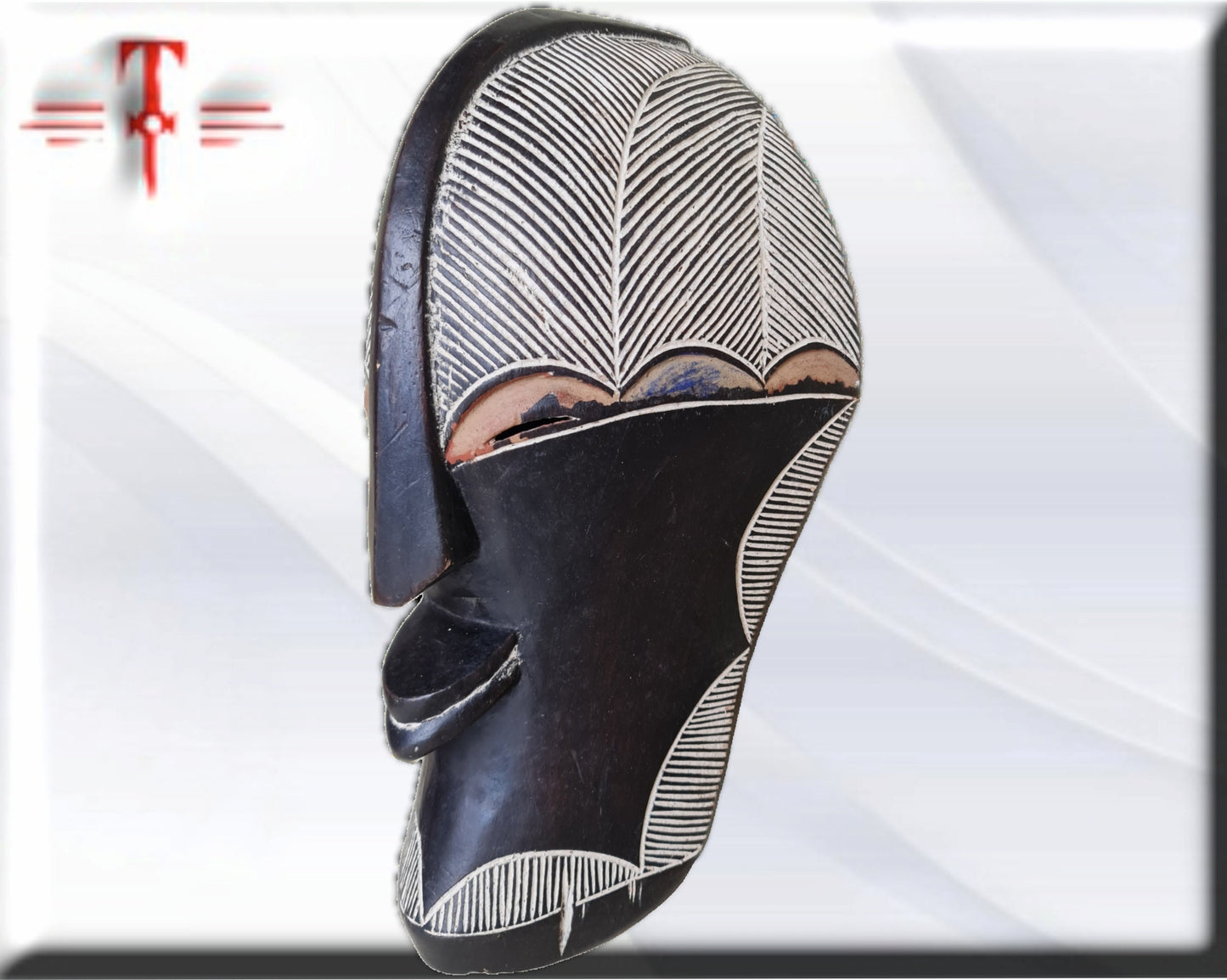 Antike Songye-Maske, Kongo, afrikanische Kunst, Galerie für afrikanische Kunst