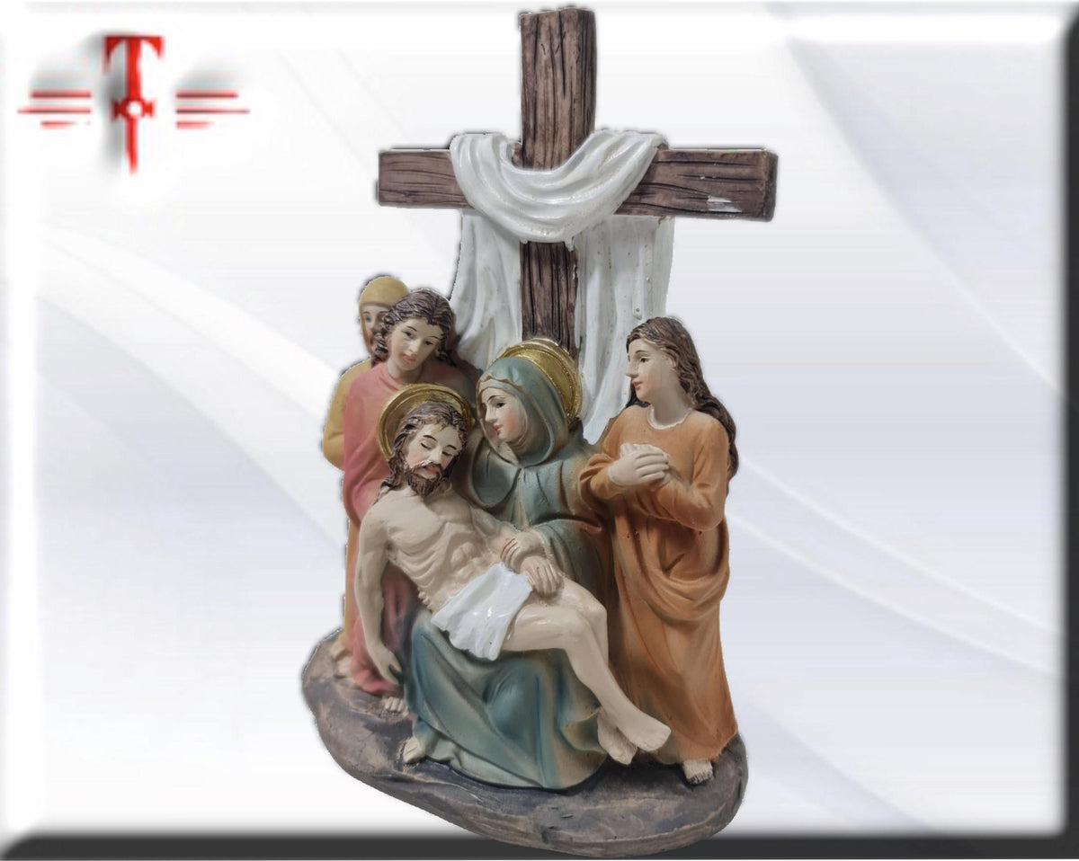 Die Kreuzabnahme. Katholische Heilige und Jungfrauen, religiöse Produkte