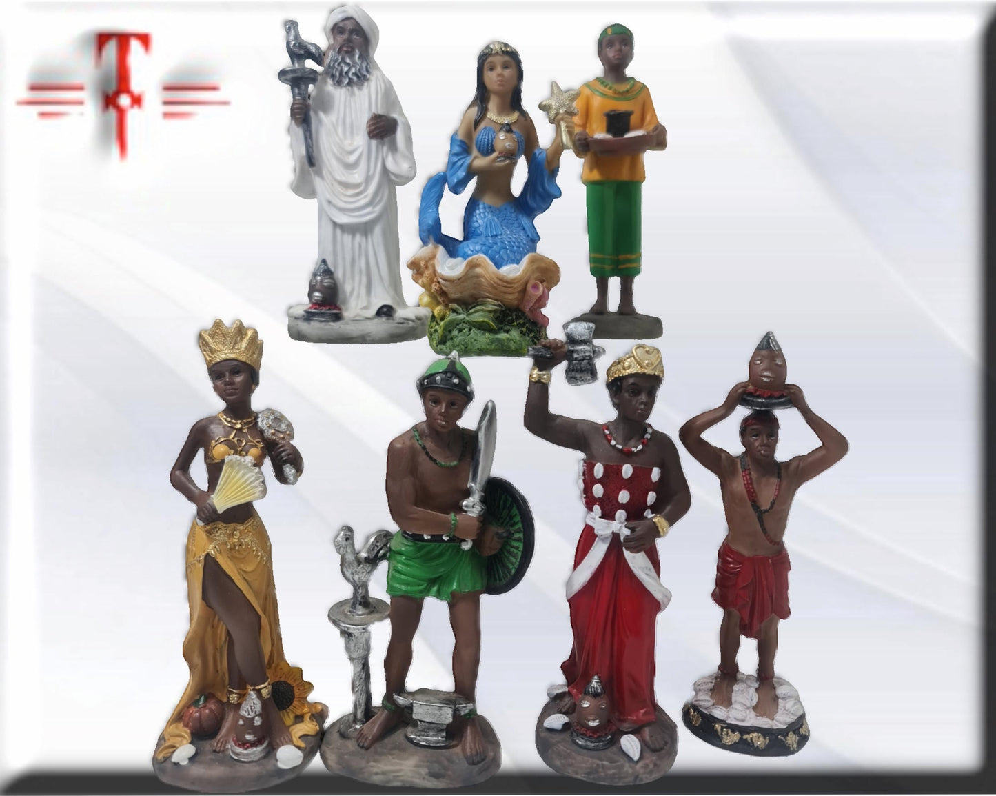 Orishas 14cm , deidades yoruba , Santeria , dioses africanos