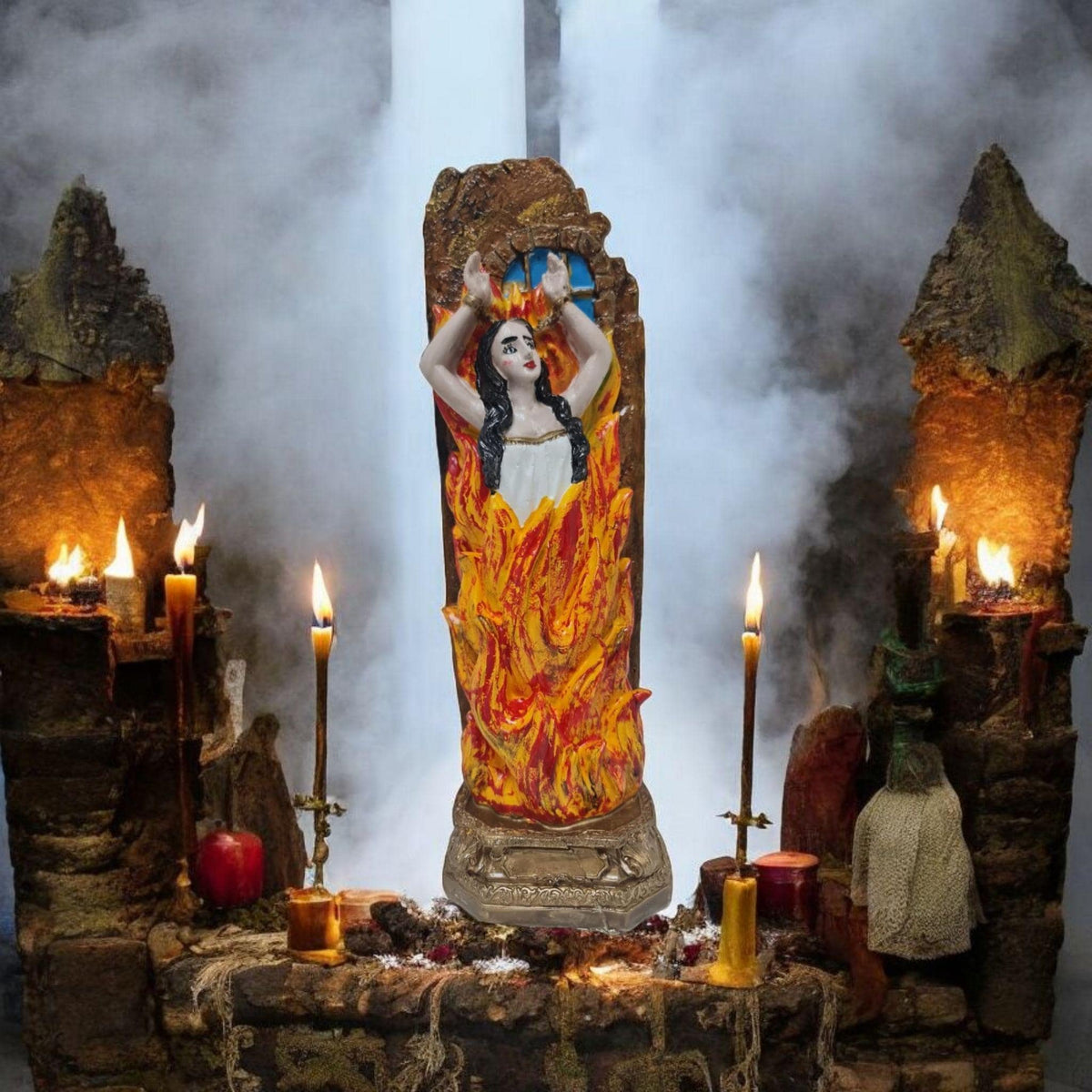 Figur der Anima Sola, Seele des Fegefeuers, esoterische und religiöse Artikel