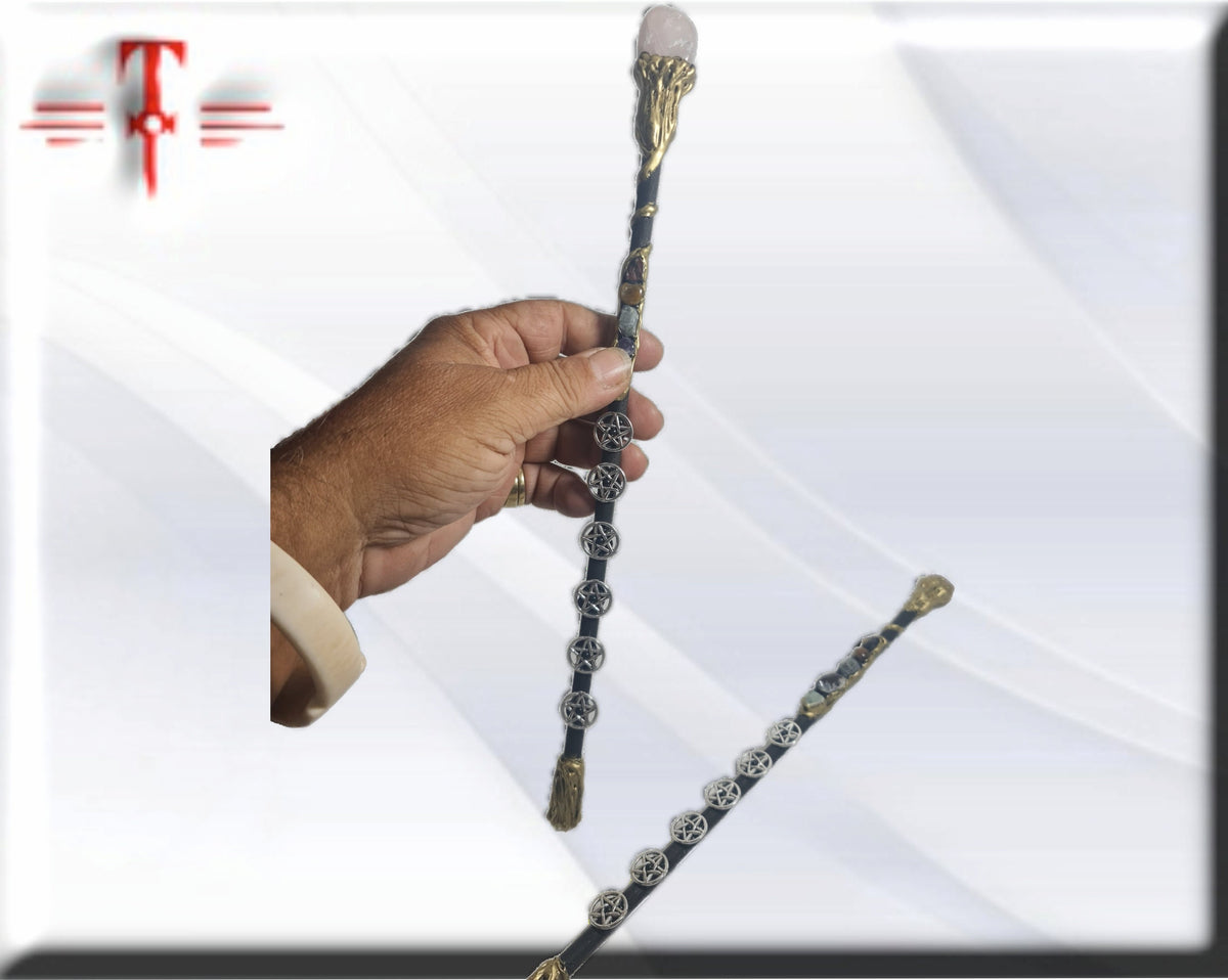 Varita Mágica , poder , wicca ,  de cuarzo terapias gemoterapia o cristal terapia con gemas