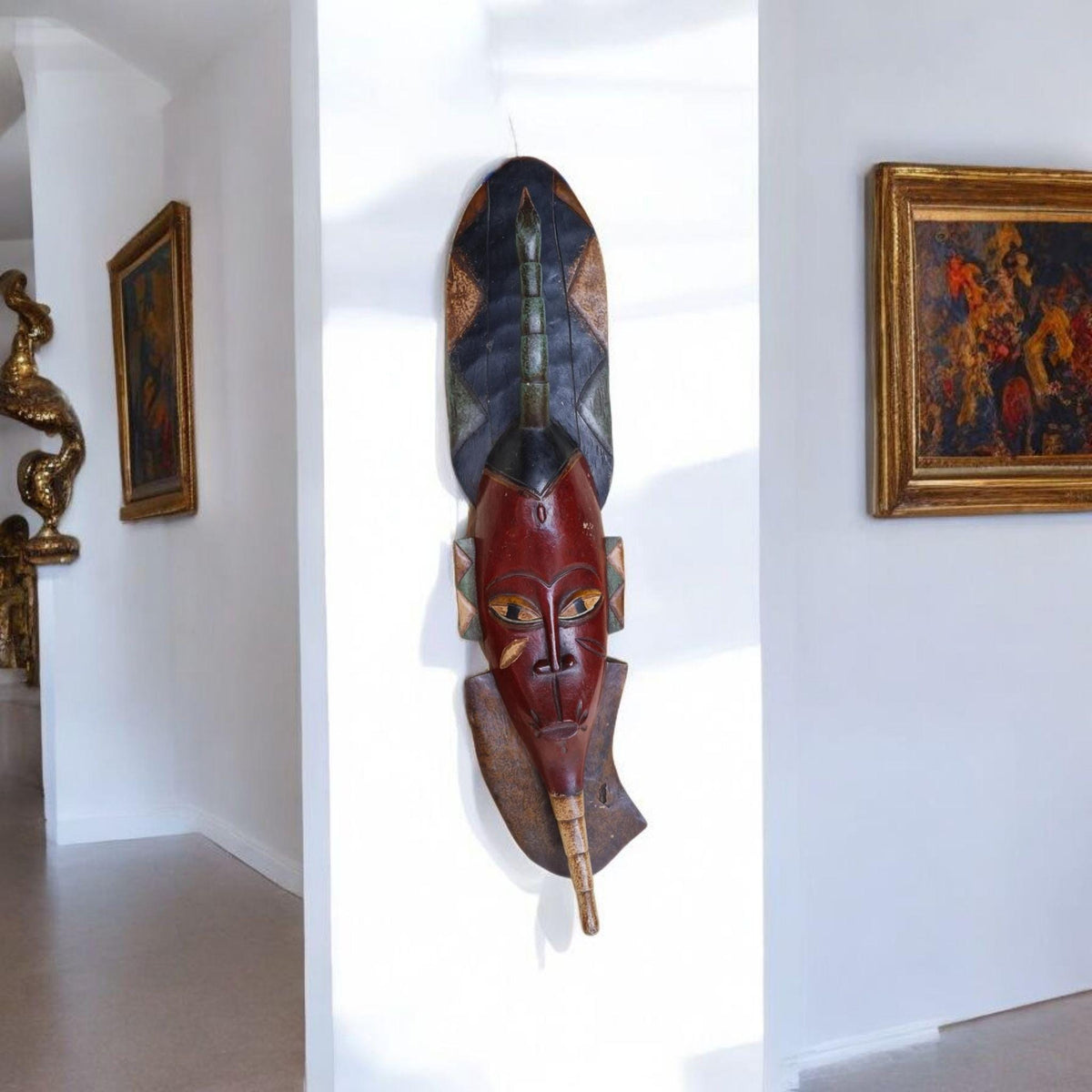 Igbo-Maske Nigeria, afrikanische Kunst, Kunstgalerie, Antiquitäten