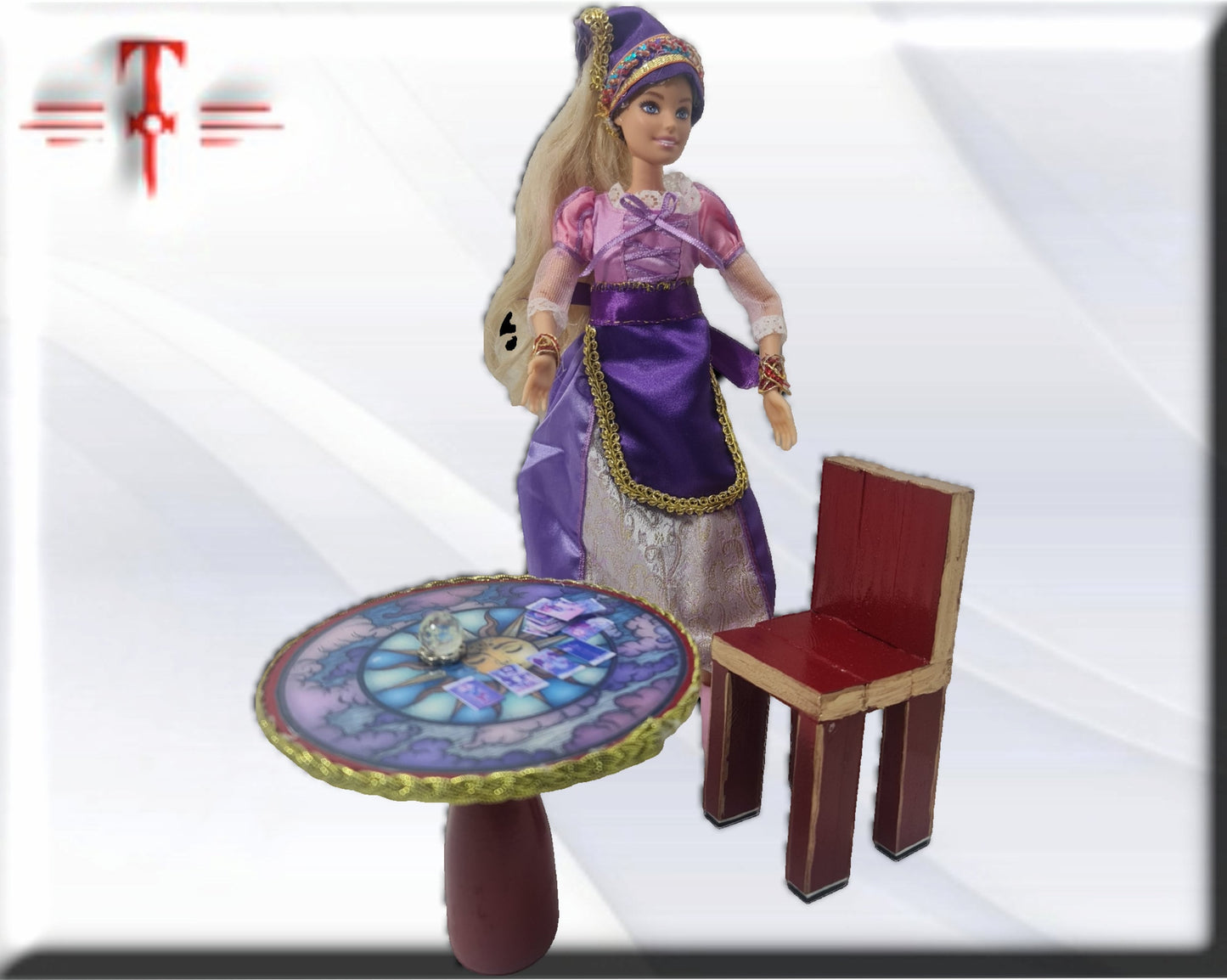 Muñeca Gitana tarotista, Zingara , vidente bola cristal , tarot , adivinacion