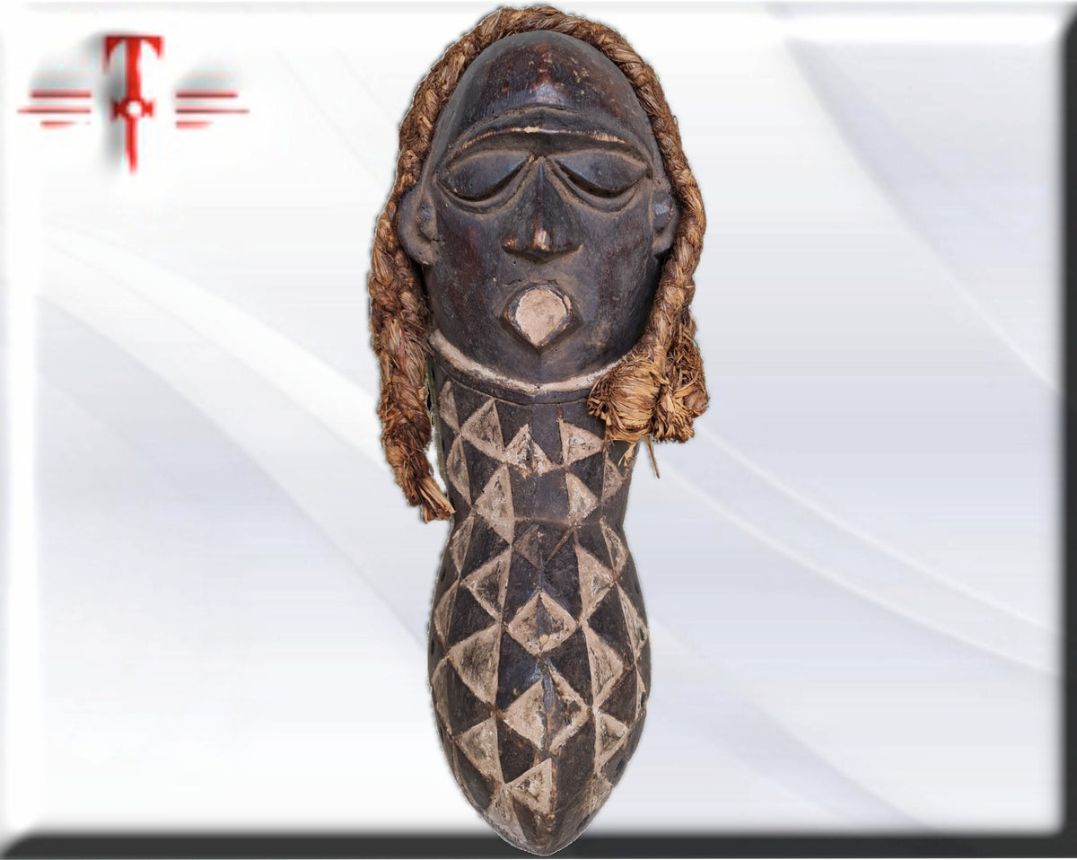 Igbo-Maske, Nigeria, Afrikanisches Kunsthandwerk, Afrikanische Kunstgalerie, Antiquitäten