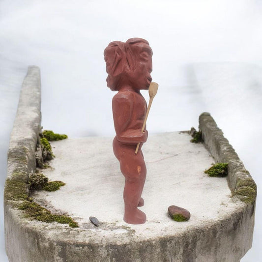 Aborigine-Puppe aus Agriyelu-Holz - Santeria, Yoruba, Lucumí