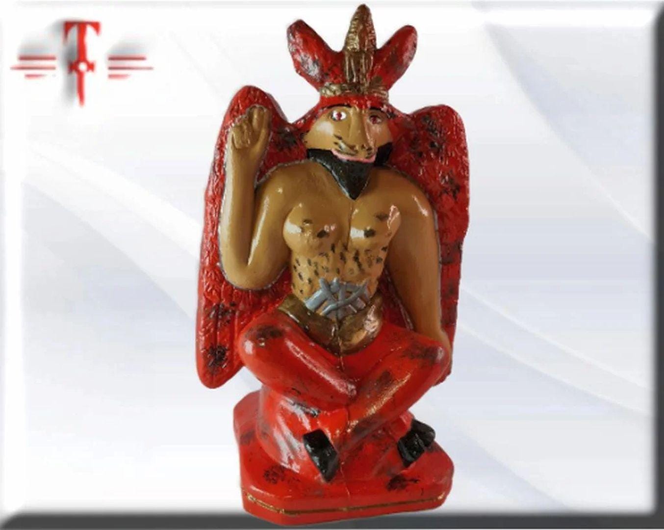 Exú Beelzebub Gipsfigur, Candomble, Kimbisa, Umbanda